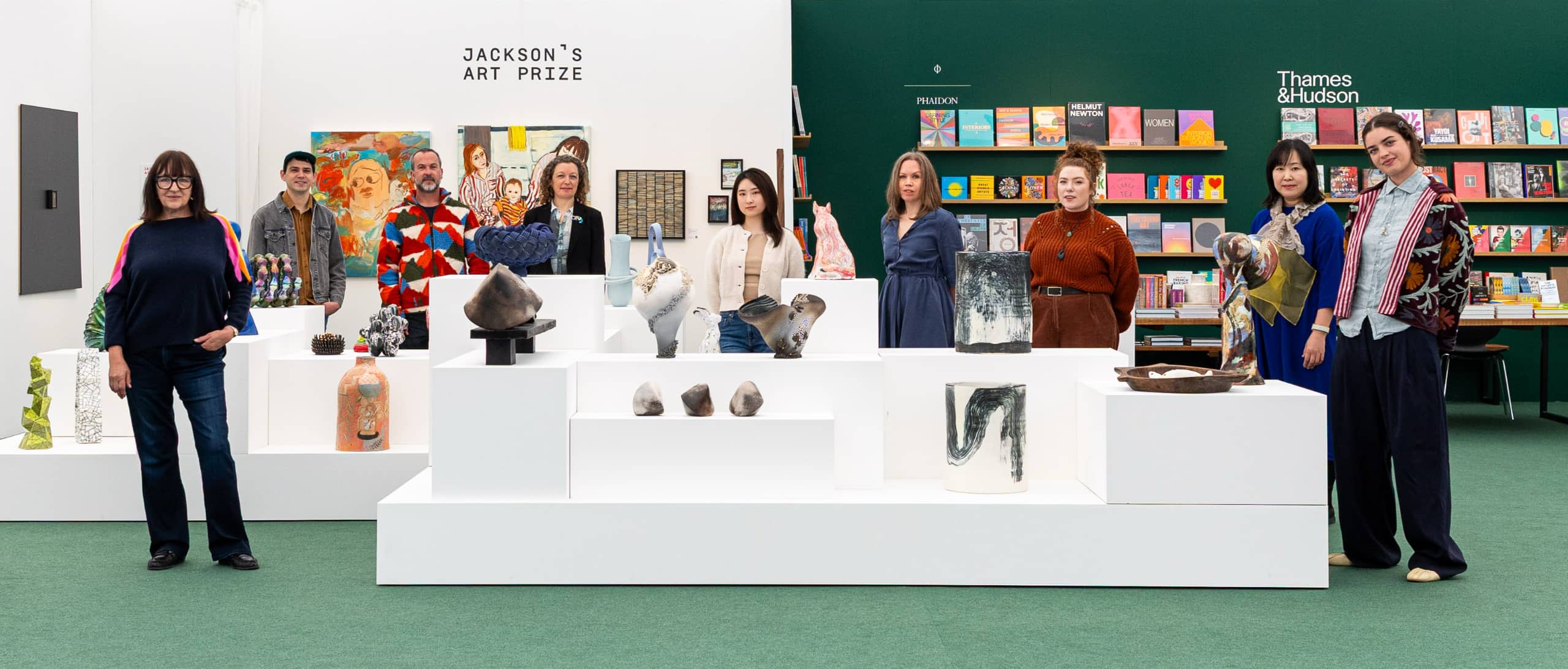 Visitors at an international craft trade fair